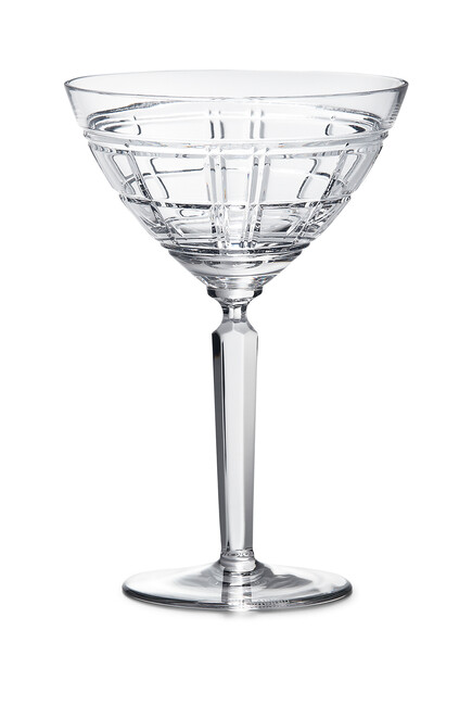 Hudson Plaid Martini Glass